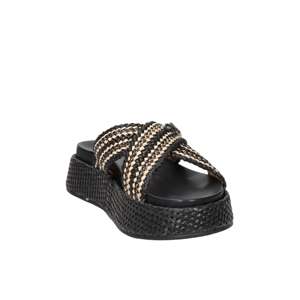 Sandales compensées pour femmes 4Us Paciotti, noires, talon de 38,5 cm - Product Image 4