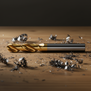 Foret hélicoïdal HSS-Co 4,4 mm, longueur 58 mm, revêtement TiN, auto-centrant, foret multi-usages - Product Image 3