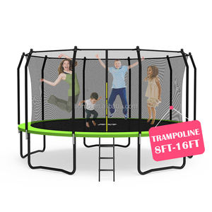 Trampolín Zoshine de 8/10/12/15/16 Pies para Niños, Duradero, de PVC y Acero, con Red de Protección, Seguro para Niños y Adultos, Uso en Exteriores - Product Image 3