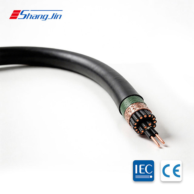 Shangjin Kvvp-450/750v Copper Conductor Foil+Braid Shielded PVC Insulated Cable -10~70 7*10 Mm2 for Power Station