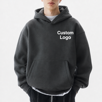 Sweat-shirts unisexes personnalisables pour l'hiver, de haute qualité, 400-450 g/m², 500 g/m², imprimés en relief, surdimensionnés, 100 % coton, sweat-shirt à capuche pour homme
