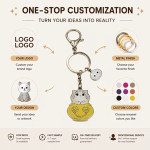 Llavero de Aleación de Zinc con Diseño Creativo de <span class=keywords><strong>Perro</strong></span>, Impermeable, Pequeño Regalo para Dueños de Autos, Personalizado, Animal Adorable - Product Image 4