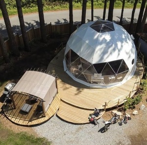 Dôme géodésique sphérique de grande taille, structure de 30 m à 50 m de diamètre, pour salon professionnel - Product Image 4