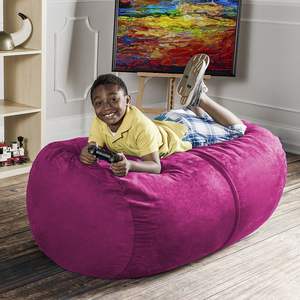 DB Jaxx 4 ft Fucsia Bean Bag Tumbona Muebles de teatro - Product Image 5