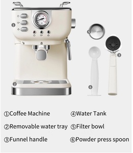 เครื่องชงกาแฟเอสเพรสโซ่อัจฉริยะแบบตั้งโปรแกรมได้ รุ่นใหม่ สำหรับใช้ในบ้าน/สำนักงาน ระดับมืออาชีพ กึ่งอัตโนมัติ แรงดัน 20 บาร์ วัสดุสแตนเลส มาตรฐาน EU/US - Product Image 5