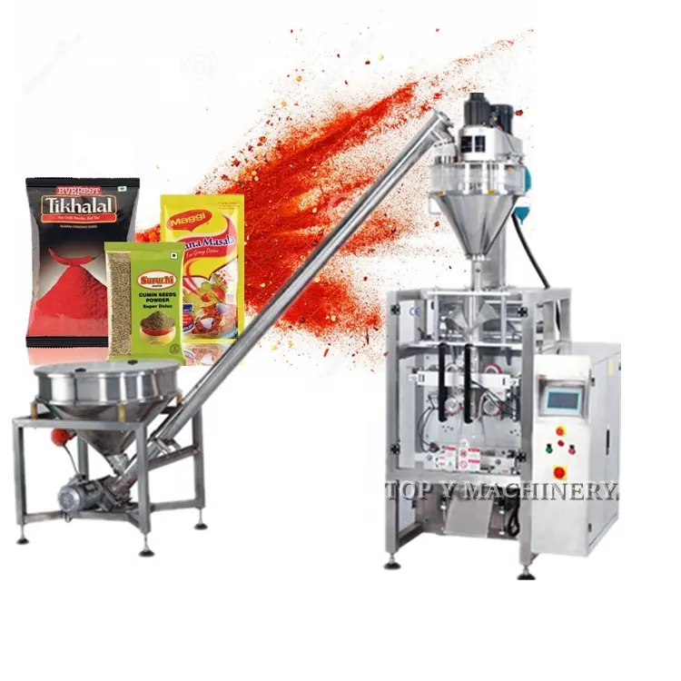 TOP Y CE Approved Full Automatic Form Filling Sealing 1kg Turmeric Powder Packing Packaging Machine For Spices