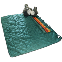 Vente en gros Couverture de pique-nique imperméable recyclée pliable Tapis de camping Cadeau Promotion Tapis de pique-nique personnalisé avec poignée