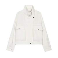 Vêtements pour femmes MYST&ZA, nouvelle collection automne 2026 : veste élégante, simple, ample, polyvalente, à col montant