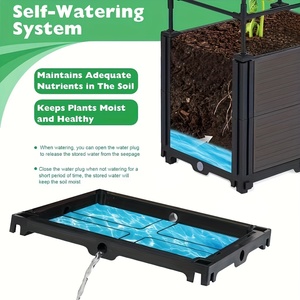 Garden Bed <strong>Planter</strong> <strong>Box</strong> with <strong>Trellis</strong>, Tomato <strong>Planters</strong> for Climbing Plants Vegetable Vine Flowers Outdoor Patio Tomato Cage - Product Image 6