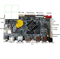 Carte de contrôle GPIO I2c Lvds la moins chère vers MIPI dsi 4k smart lcd UART USART 5G wifi android appel téléphonique RK3399 carte de développement 4G