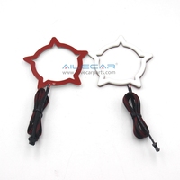 Anneau lumineux LED RGBW en forme d'étoile à cinq branches, effet de poursuite, pour décoration de voiture, 12V, accessoires universels de modification de phares
