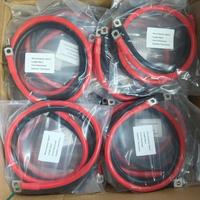 Câble de batterie en cuivre étamé 99,9 % de 10 mm, fil en silicone anti-corrosion pour connexion de systèmes marins et onduleurs solaires