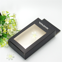 Boîtes d'emballage en papier enduit pliable personnalisé Boîte d'emballage de jouet cadeau de produits électroniques avec fenêtre transparente et trou de suspension