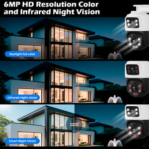 KERUI 6MPネットワークカメラ 8CH NVR <span class=keywords><strong>CCTV</strong></span>監視POEシステム 動体検知 PTZデュアルレンズ屋外カメラ ホームセキュリティシステム - Product Image 3