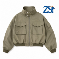 Blouson Tactique Homme Personnalisé avec Logo, Poches Cargo Utilitaires, Col Montant, Coupe-Vent, Style Gorpcore Streetwear, Vente en Gros