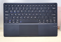Étui clavier sans fil BT détachable pour iPad Air 13 2024 12,9 pouces avec fonction pavé tactile magnétique intégré