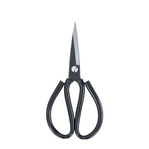 Carbon Steel Household <b>Scissors</b> Black Oval Handle Durable For Paper Cutting Tailoring Home Use - Product Image 5