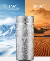 Gourde isotherme anti-fuite de 200 ml en titane pur avec filtre à thé pour le sport