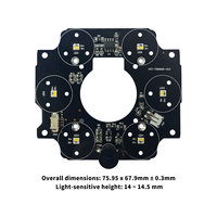 Conception de circuits imprimés LED infrarouges à lumière blanche ODM OEM, assemblage de cartes PCBA, capteurs optiques, accessoires de vidéosurveillance, caméra de sécurité nocturne
