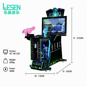 Simulateur de tir LCD 42 pouces de haute qualité, facile à utiliser, à monnayeur, avec retour de force double pour jeu de tir à deux joueurs - Product Image 4