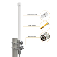 Antenne en fibre de verre Helium Lora en gros 410-490Mhz 868Mhz 915 MHz 3dbi 6 DBi 8dBi 10 DBi Antenne à gain élevé LoRa