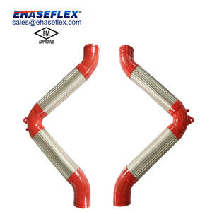 Conector flexible de movimiento multidireccional de bucle de fuego V-Flex de acero inoxidable aprobado por FM para válvulas de tuberías - Product Image 4