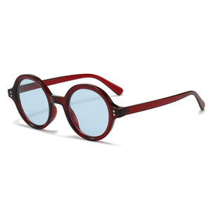 แว่นกันแดดทรงกลมย้อนยุค UV400 ป้องกันแสงเต็มรูปแบบ สไตล์ยุโรปอเมริกัน ทันสมัย แฟชั่นสำหรับทุกเพศ ใช้ได้หลากหลายโอกาส - Product Image 3