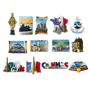 Aimants de réfrigérateur personnalisés, souvenirs de la <span class=keywords><strong>France</strong></span> : Paris, Versailles, Palais, Saint-Malo, Bordeaux, Cannes - Product Image 1