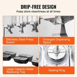 Distributeur commercial de boissons 18L X 3 réservoirs Distributeur de boissons froides et glacées Commercial - Product Image 5