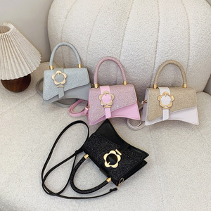 Bolso de Mano Brillante de Moda Coreana para Mujer 2026, Nuevo Bolso de Hombro de Lujo Ligero con Cierre de Flor, Textura Premium, Bolso Cruzado - Product Image 1