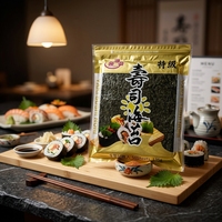 Algues grillées premium pour sushi, saines, fraîches, séchées, saveur nori, fruits de mer