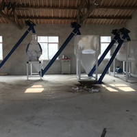 Ligne de traitement automatique d'aliments pour animaux pour la production de poudre, avec broyage, mélange et alimentation par vis sans fin (500-8000 kg/h)