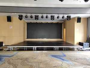 Plataforma de Escenario Portátil de Acero y Madera con Estructura de Aluminio de 1.22x1.22m y 2x1m, Soporte para Tambor, Muebles de Madera para Conciertos - Product Image 3