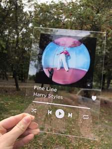 MY INS personalizado acrílico transparente música álbum signo caliente aniversario regalos hacer a pedido boda soporte de exhibición 3mm dulce música - Product Image 4