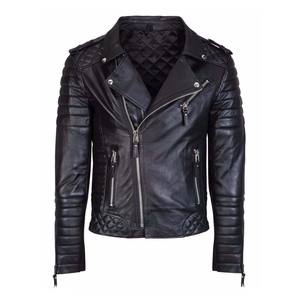 Chaqueta de Cuero para Hombre de Alta Calidad, Hecha a Medida, Estilo Aviador y Motero, con Cuello Bordado, Chaqueta de Cuero Procesado - Product Image 4