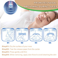 Patch de nez de Ventilation transparent confortable Nouveau plâtre chinois Soulagement du ronflement et de la congestion pour adultes et enfants