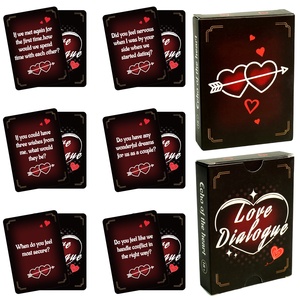 Nuevas Tarjetas Interactivas de Diálogo para Parejas con Diseño de Corazones, Personalizables, 50 Piezas, Tarjetas de Preguntas y Respuestas para Esposo y Esposa - Product Image 3
