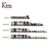Placa Base Industrial KTB 781G2 581G2 B75 LGA1155 con Doble LAN, Múltiples Puertos COM, VGA, HDMI, CE, FCC para Computadora Industrial IoT