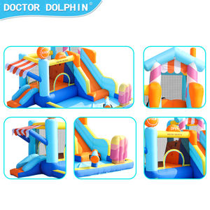 منزلق مائي نفخ مجمع ملعب الأطفال للاستخدام المنزلي من Doctor Dolphin مع قلعة قفز نطاطة للأطفال - Product Image 5