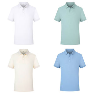 <span class=keywords><strong>T</strong></span>-<span class=keywords><strong>shirt</strong></span> de golf formel pour homme, é<span class=keywords><strong>t</strong></span>é, éco-responsable, logo personnalisé brodé ou imprimé, respirant, manches courtes, couleurs assorties, tricot uni - Product Image 4