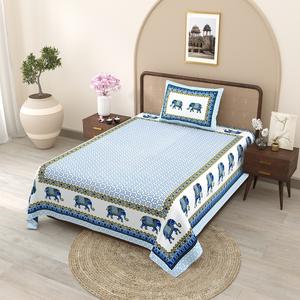 Nouvelles draps plats personnalisés HEAVENBIRDS imprimés d'animaux, 1 housse de coussin, ensemble de 300 fils, 100% coton, style nature écologique - Product Image 3