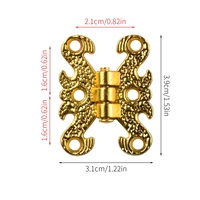 Charnière en alliage de zinc antique à fonction dissimulée pour armoires de cuisine et de villa – Quincaillerie de mobilier durable et écologique