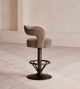Tabourets de bar modernes et simples de luxe, <span class=keywords><strong>chaise</strong></span> pivotante réglable en bois, dossier bas, <span class=keywords><strong>chaise</strong></span> confortable, <span class=keywords><strong>chaise</strong></span> de banquet en bois massif pour restaurant - Product Image 5