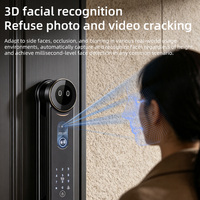 Interphone vidéo intelligent AI Tuya avec caméra et serrure de porte automatique à empreinte digitale – Serrure de porte d'entrée intelligente