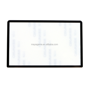 Cadre d'écran supérieur noir et blanc avec couvercle d'objectif pour New 3DS, en plastique et verre, pour écran supérieur, panneau de protection et façade - Product Image 3