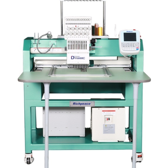Richpeace Computerized Single Head Cap / Tubular / Flat Embroidery Machine for Logo Embroidery