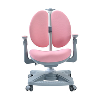Chaise d'étude pour enfants en plastique réglable en hauteur - Design moderne ergonomique pour l'école et la chambre