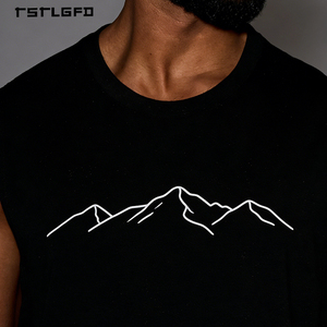 Camisetas de Gimnasio Personalizadas al por Mayor para Hombre, Camisetas Deportivas sin Mangas para Entrenamiento, Running, Color Blanco - Product Image 2