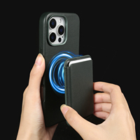 Casing Ponsel Magnetik Berbahan Nabati Ramah Lingkungan untuk iPhone dengan Tempat Kartu Lepas Pasang