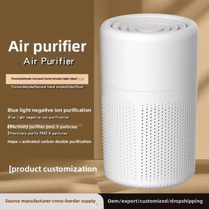Purificador de aire doméstico con enchufe europeo personalizado con filtro HEPA H13, pequeño dispositivo de plástico para eliminación de humo de segunda mano PM2.5 - Product Image 2